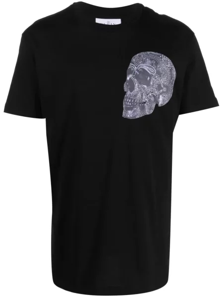 Póló Philipp Plein nyomtatás fekete