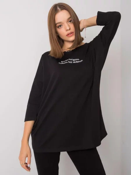 Bluză Fashionhunters negru
