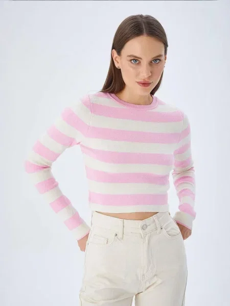 MixRay Pulover Pullover svetlo roza