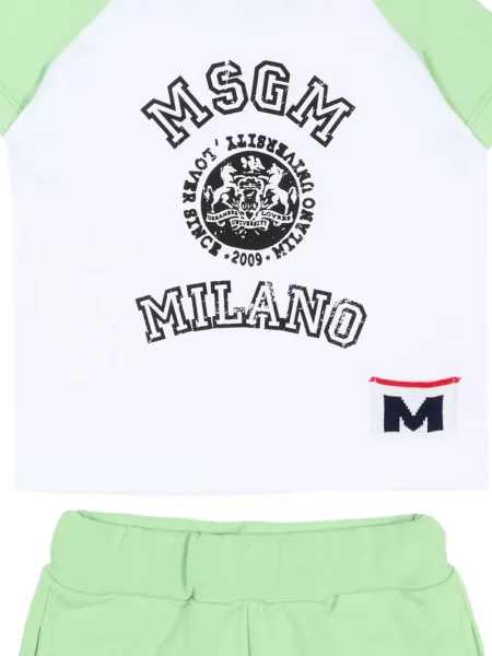 Szorty dziecięce Msgm zielone