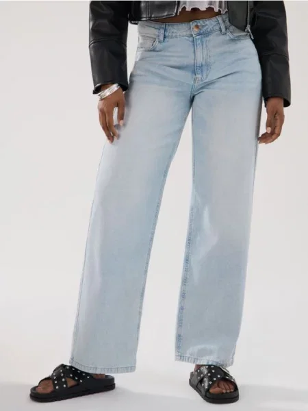 Джинси вільного крою синій