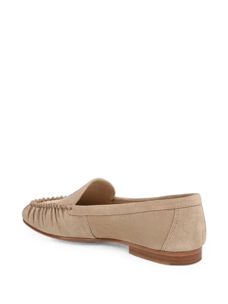 Pantofi loafer Veronica Beard din piele de căprioară cu volane