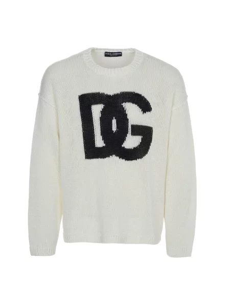 Sweter Dolce And Gabbana z kapturem biały