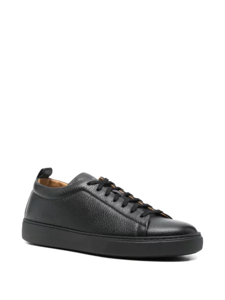 Sneakerși Henderson Baracco cu șireturi din piele negru