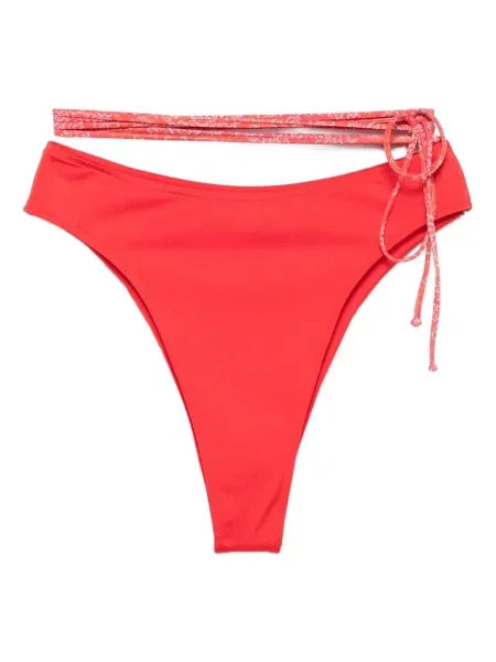Bikini Roberta Einer cu talie înaltă roșu
