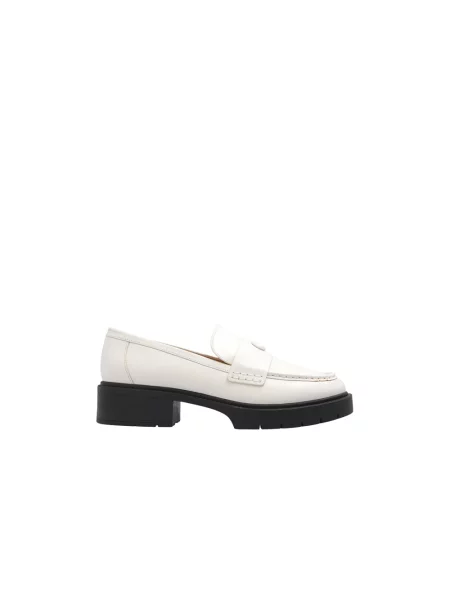 Loafersy Coach beżowe