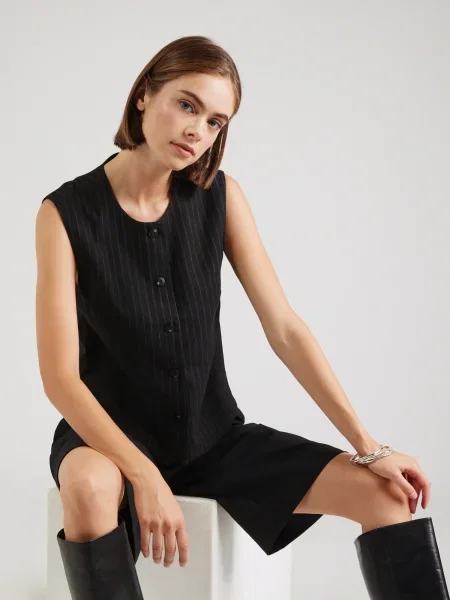OBJECT Vestă OBJLISA grej negru