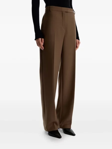Pantaloni 12 Storeez de lână plisate maro
