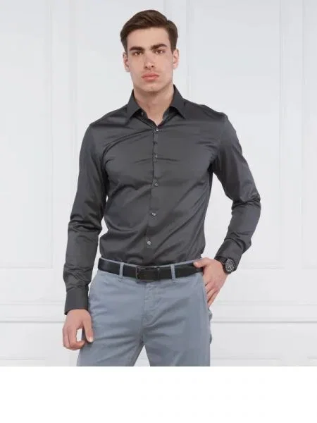 BOSS BLACK Cămașă | easy iron negru