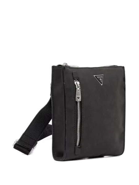 Crossbody taška Guess s autogramem černá