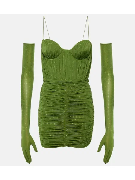 Rochie Alex Perry din jerseu verde