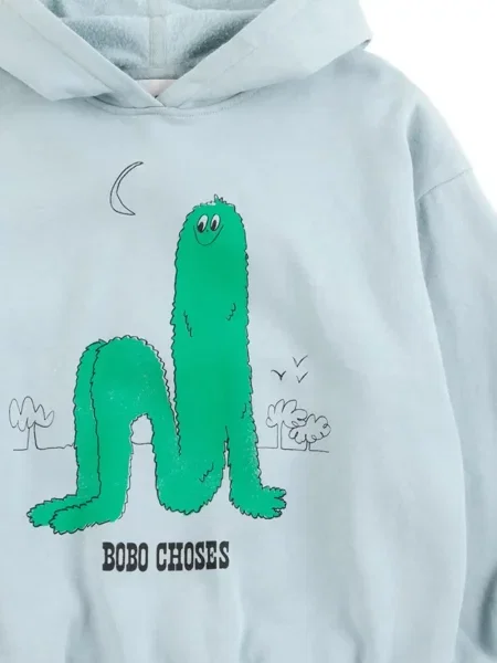 Bluza z kapturem dziecięca Bobo Choses niebieska