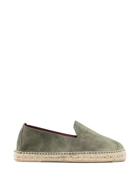 Espadrile Manebi fără toc verde
