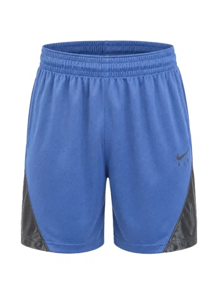 Pantaloni scurți Nike alergare cu talie înaltă în carouri albastru