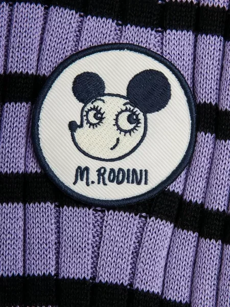 Dětské košilové šaty Mini Rodini fialové