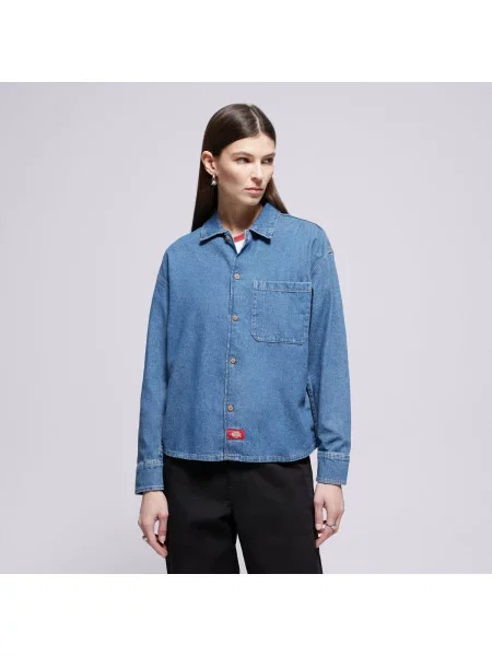Dickies Koszula Lightweight Denim Shirt Ls W niebieska