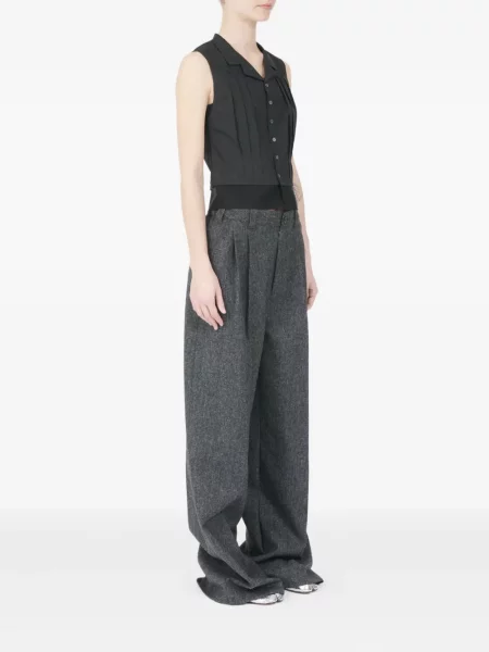 Vestă Maison Margiela plisată negru