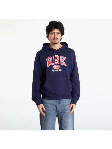 Sweatshirt Reebok Collegiate Hoodie Vector Navy L temno modra