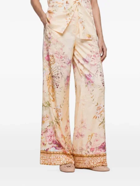 Pantaloni Camilla cu model floral cu imagine