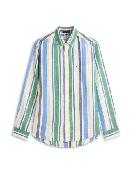 TOMMY HILFIGER Košile marine / královská / žlutá / zelená modrá