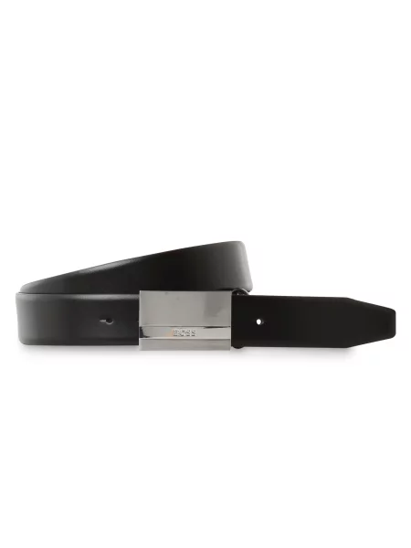 BOSS Curea / argintiu negru