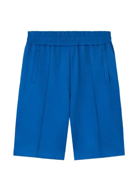 Pantaloni scurți Palm Angels cu autograf albastru