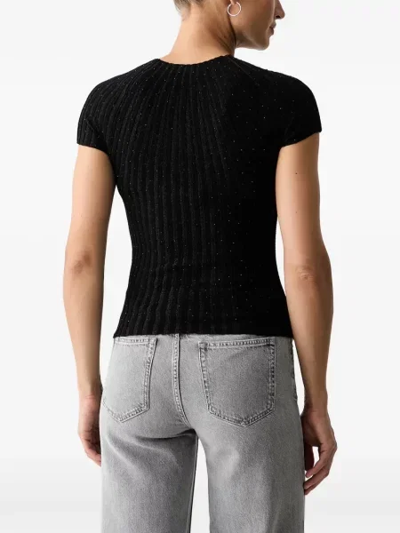 Stras tricou Guess tricotate negru