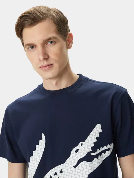 Lacoste Футболка Темно-синій синя