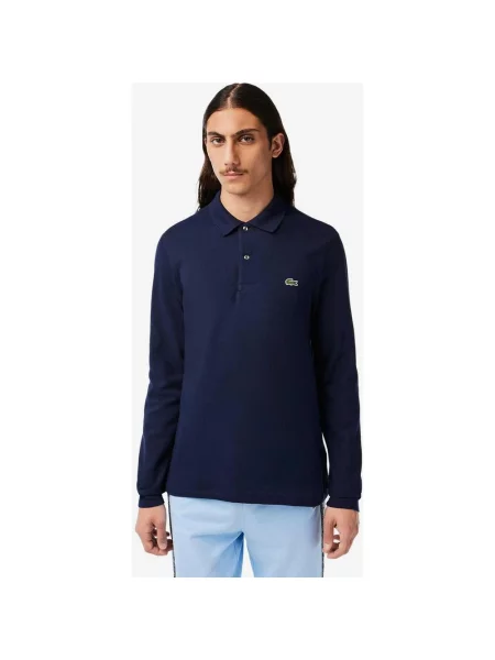 Granatowa koszulka polo z długim rękawem Lacoste Sportswear Classic Fit XS niebieska