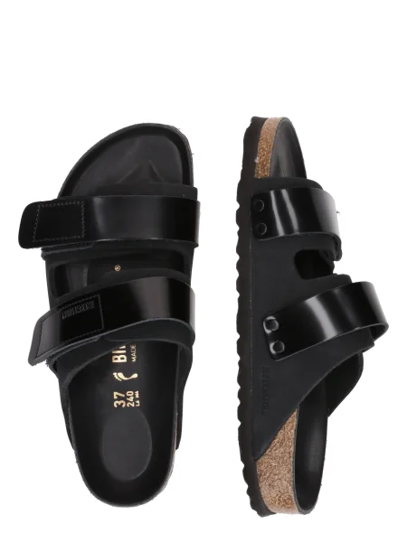 Saboți Birkenstock din piele negru