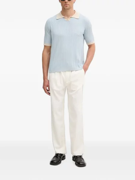 Tricou Benetton tricotate albastru