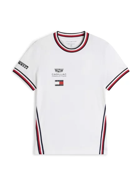 TOMMY HILFIGER Tricou TH x bleumarin / roșu / negru alb