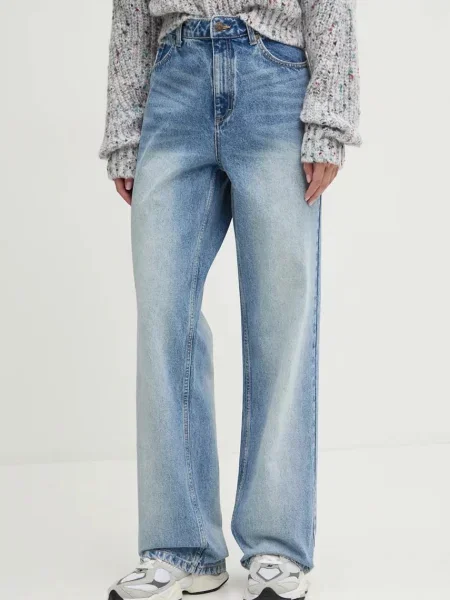 Панталони Karl Kani OG Five Pocket Straight Leg Denim Vintage Mid Blue 26 синьо