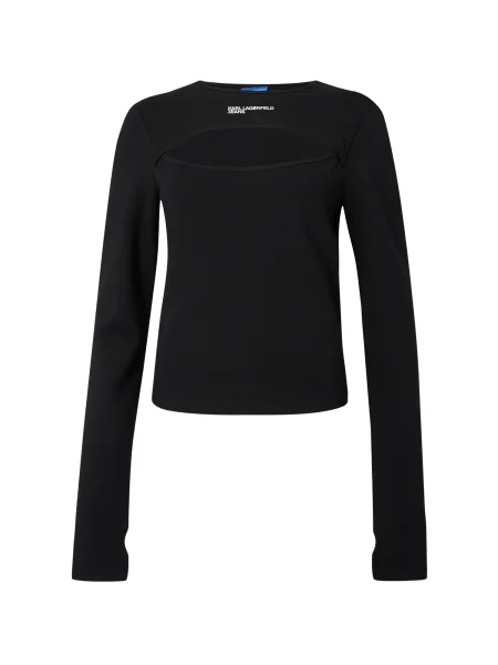 KARL LAGERFELD JEANS Tricou negru alb