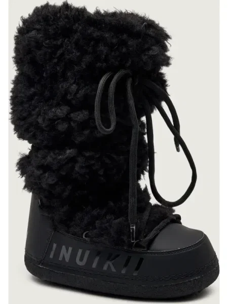 INUIKII Bocanci MOUNTAIN TEDDY HIGH | shearling negru
