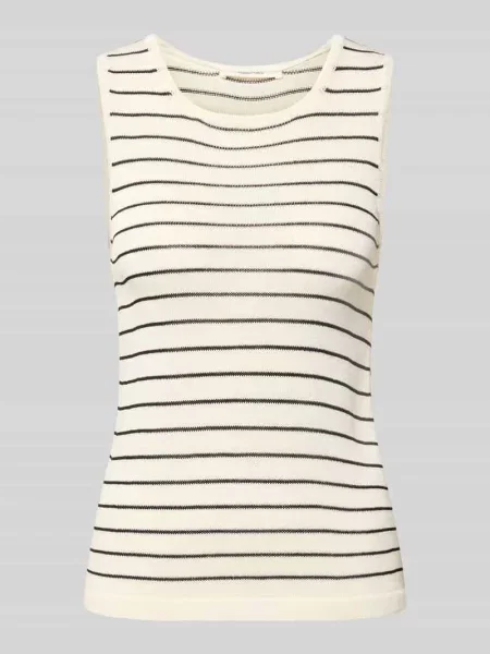 T-shirt z mieszanki krój regular fit Selected Femme biała
