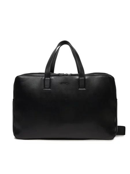 Τσάντα Σαββατοκύριακου Calvin Klein Line Qulit Pu Weekender μαύρο