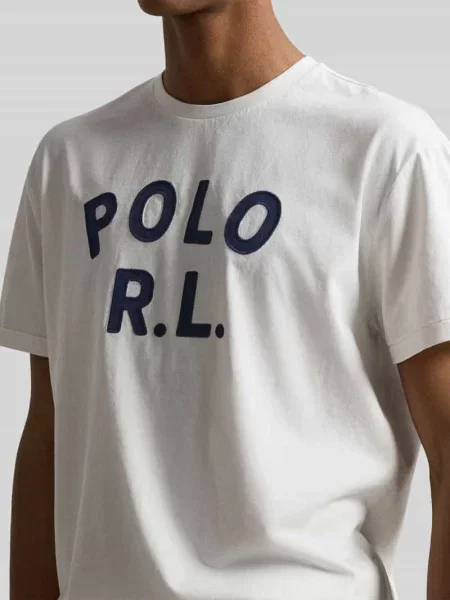 T-shirt o kroju loose fit z czystej bawełny Polo Ralph Lauren biała