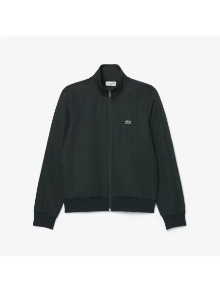Lacoste Kurtka Dresowa Na Żakard Paris Ciemnozielona zielony