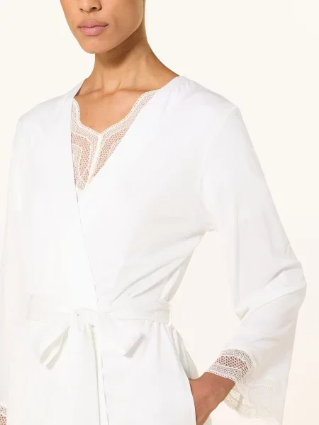 Hanro Szlafrok Cira weiss biały