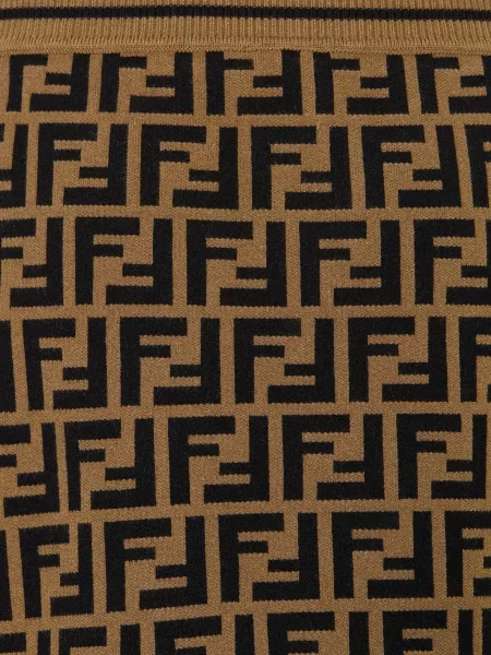 Fendi Spódnica Z Dzianiny braun czarna