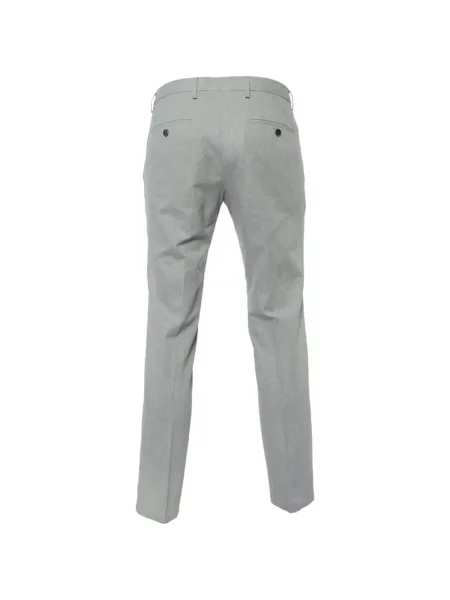 Pantaloni Boss cu model herringbone gri