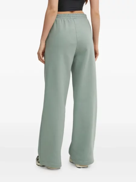 Pantaloni palazzo Adidas cu dungi plisat cu imagine albastru
