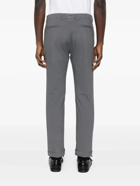 Pantaloni Berwich plisate gri