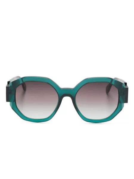 Ochelari de soare Face à Face cu imprimeu geometric albastru
