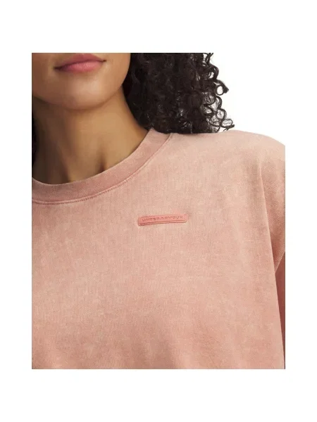 T-shirt Under Armour HWT WASH SS Tee Canyon Pink/ Canyon Pink XL różowa