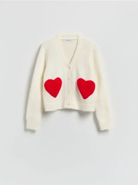 Reserved Кардиган з вишивкою нюдовий 