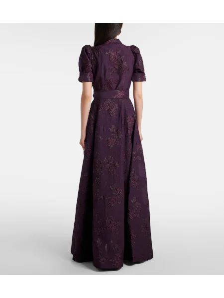 Rochie Rebecca Vallance cu model floral violet