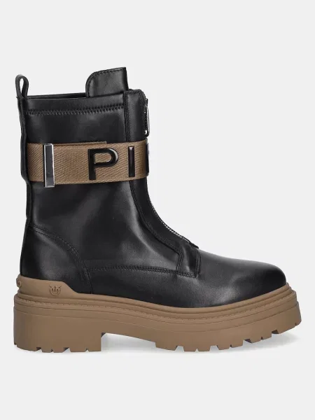 Pinko cizme de piele Mia 13 negru