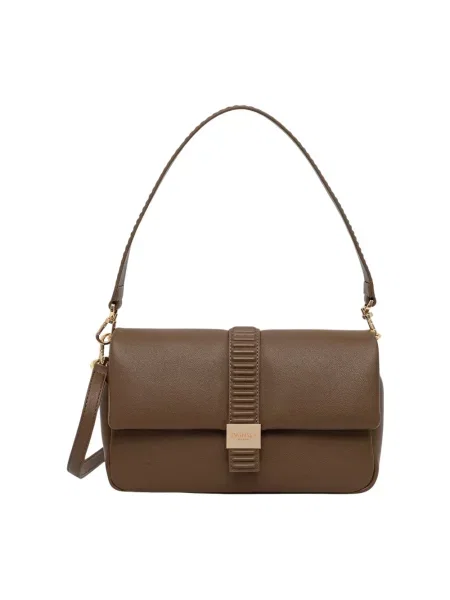 Twinset torebka crossbody z imitacji skóry brązowa